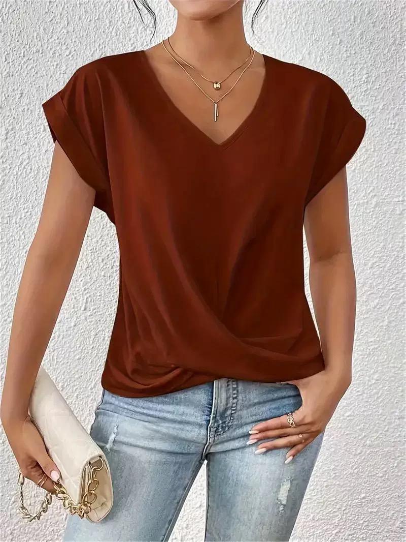 Miriam™ - Lässiges Oberteil mit V-Ausschnitt für Damen