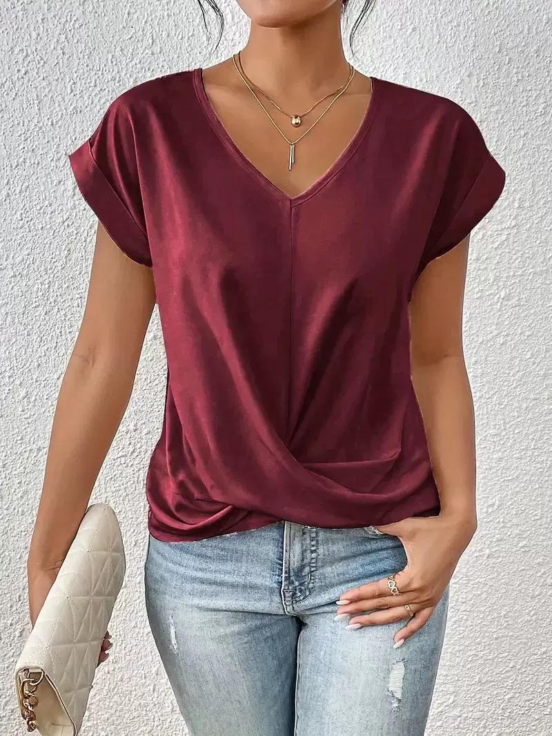 Miriam™ - Lässiges Oberteil mit V-Ausschnitt für Damen
